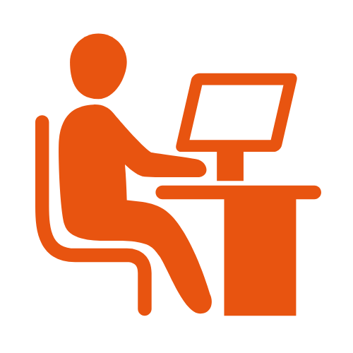 Icoontje werkplek en ICT